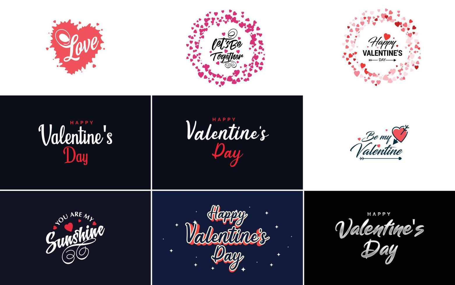 I Love You hand-drawn lettering with a heart design. suitable for use as a Valentine's Day greeting or in romantic designs vector