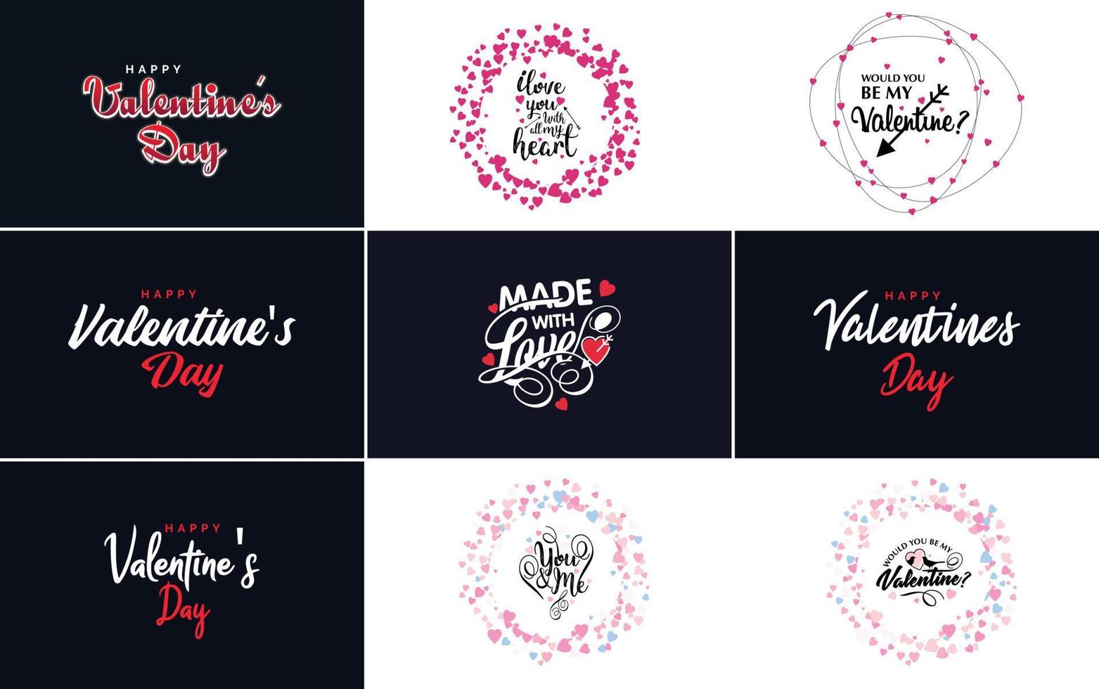 I Love You hand-drawn lettering with a heart design. suitable for use as a Valentine's Day greeting or in romantic designs vector