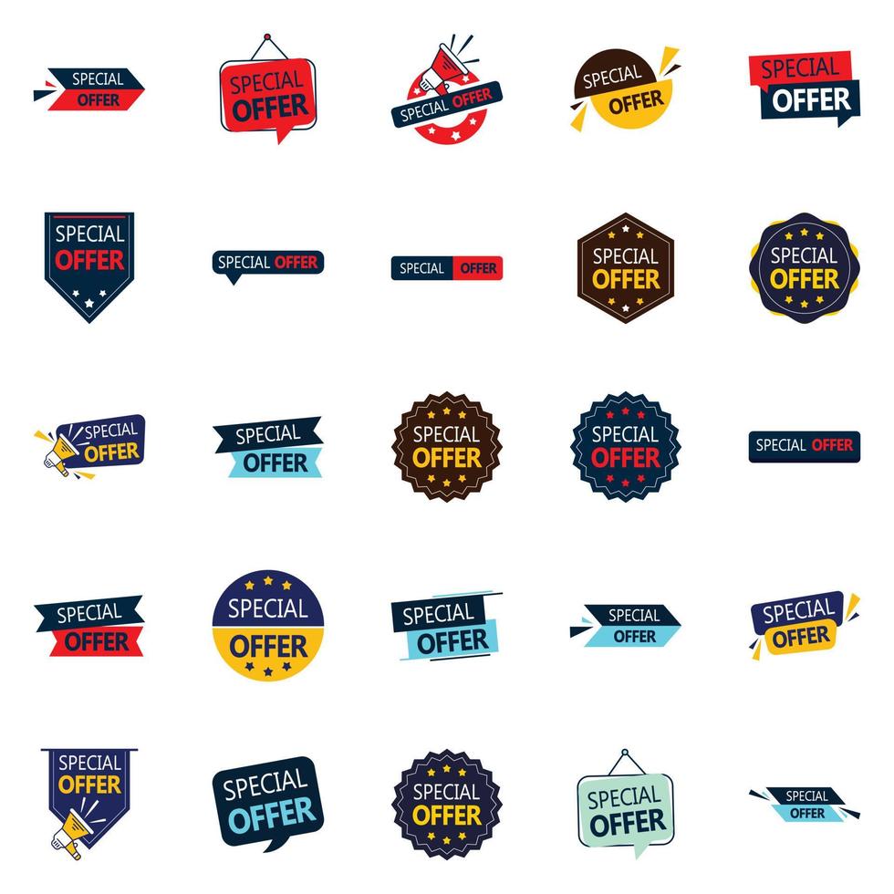 Special Offer Bundle 25 High Quality Vector Designs to Boost Your Marketing Efforts