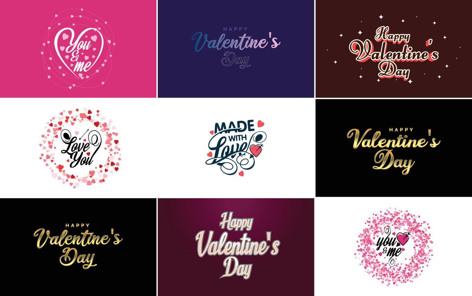 Be My Valentine lettering with a heart design. suitable for use in Valentine's Day cards and invitations vector