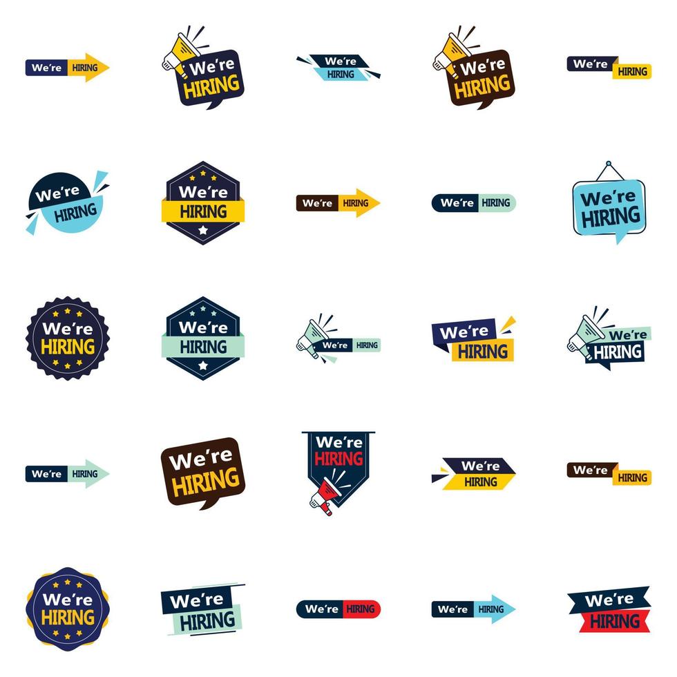 25 We're Hiring Vector Designs to Make Your Recruitment Efforts Stand Out