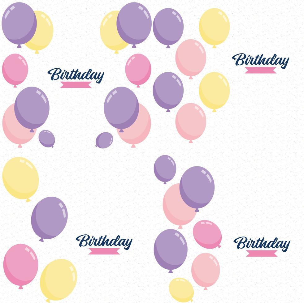 Happy Birthday text with a shiny. metallic finish and abstract background vector