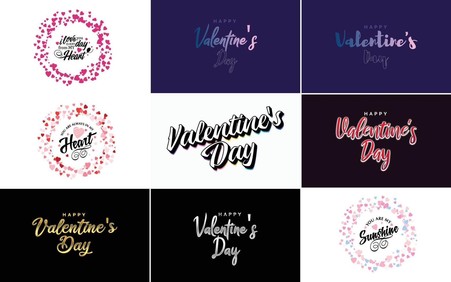 Love word hand-drawn lettering and calligraphy with a cute heart on a red. white. and pink background Valentine's Day template or background suitable for use in Love and Valentine's Day concepts vector