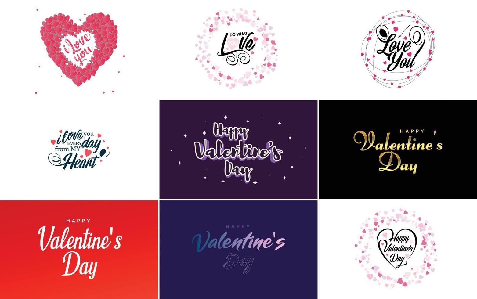 Be My Valentine lettering with a heart design. suitable for use in Valentine's Day cards and invitations vector
