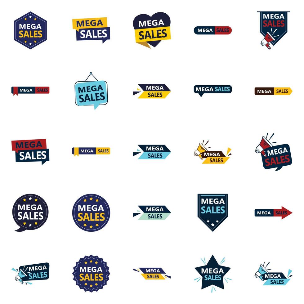 The Mega Sale Pack 25 Unique Vector Designs for Your Next Promotion