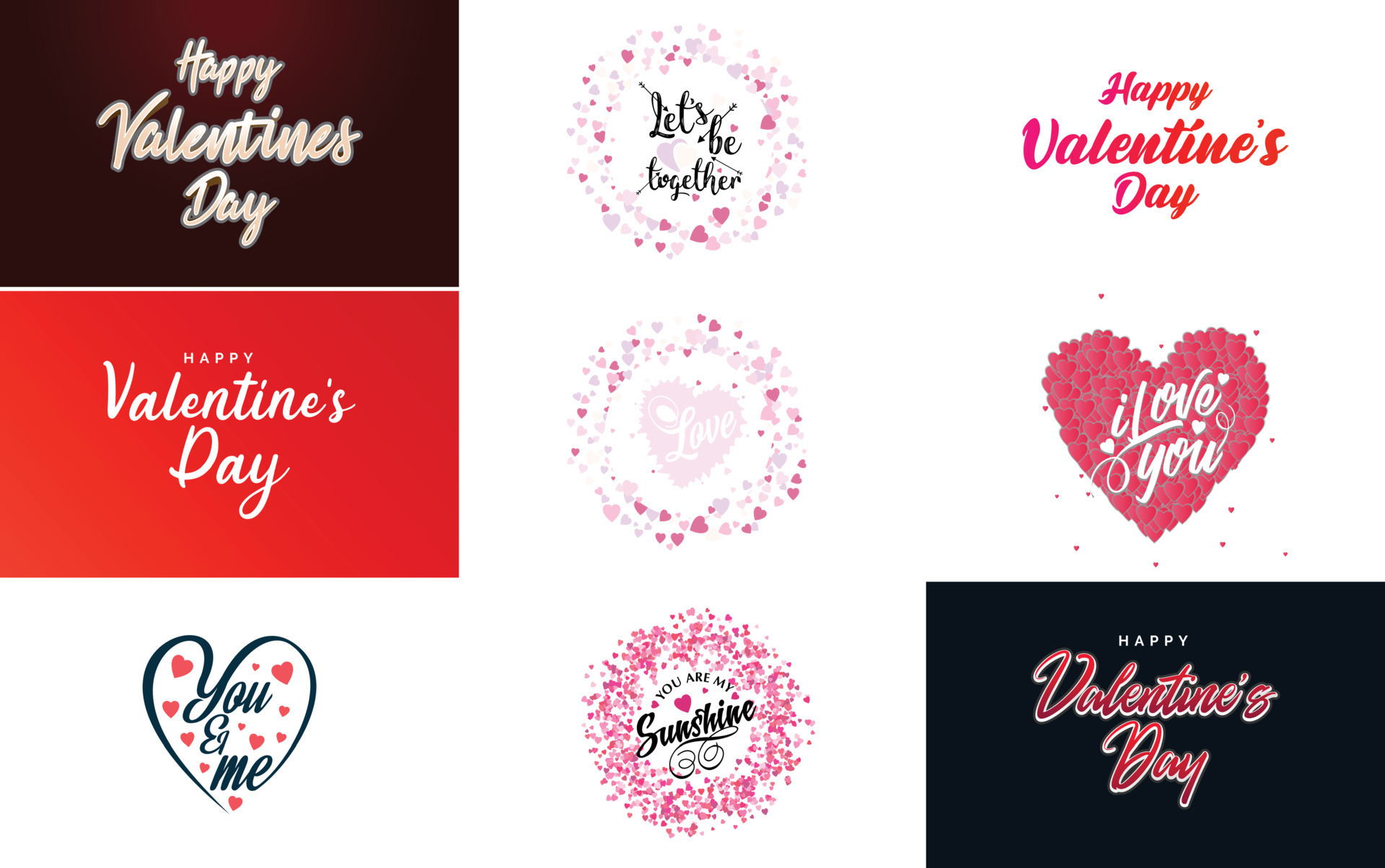 Free Vector  Hand drawn valentine's day stickers collection