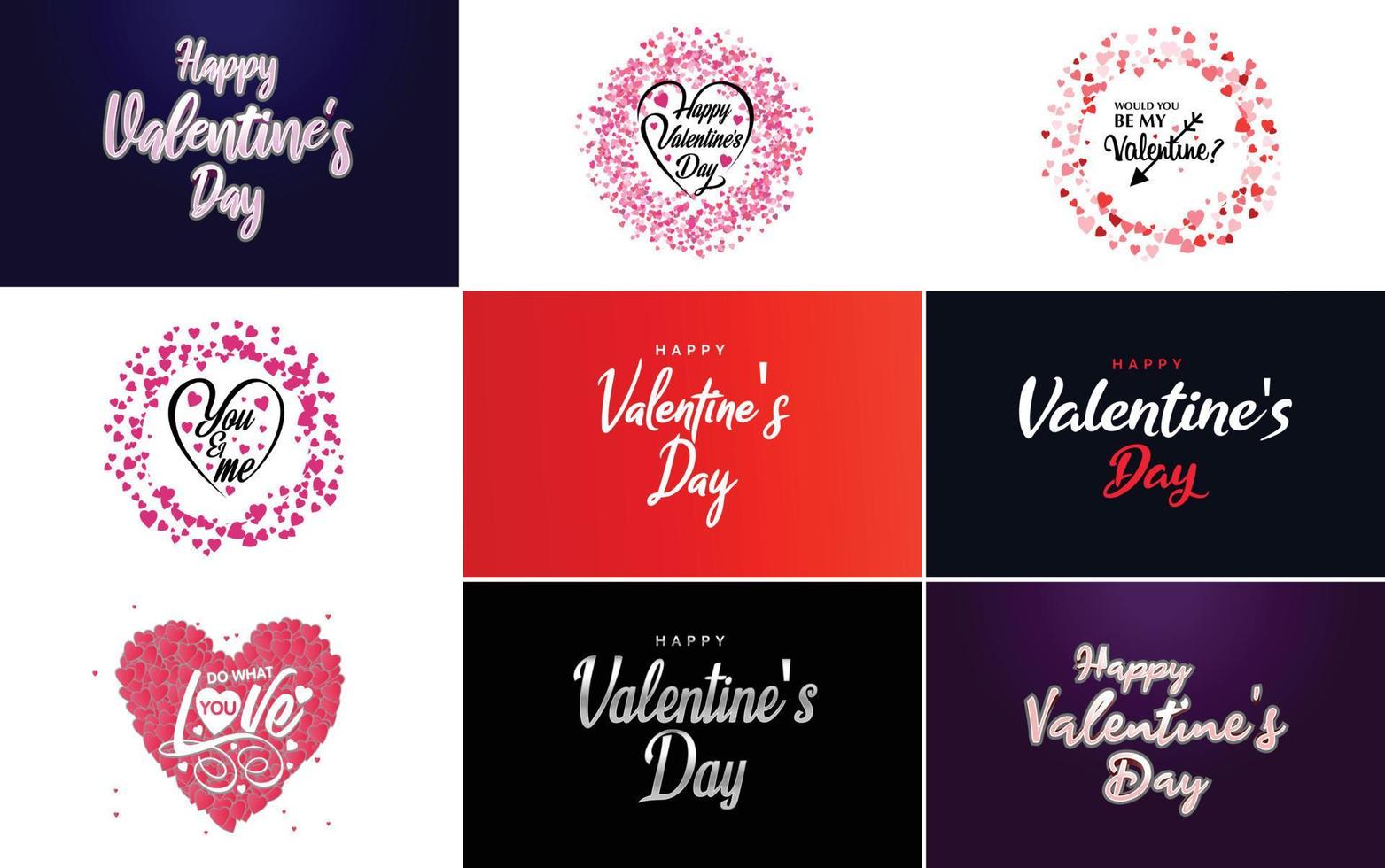 Love word art design with a heart-shaped gradient background vector