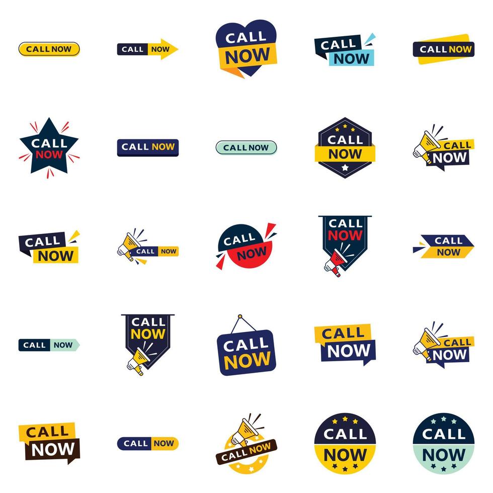 25 Innovative Typographic Banners for a contemporary call to action vector