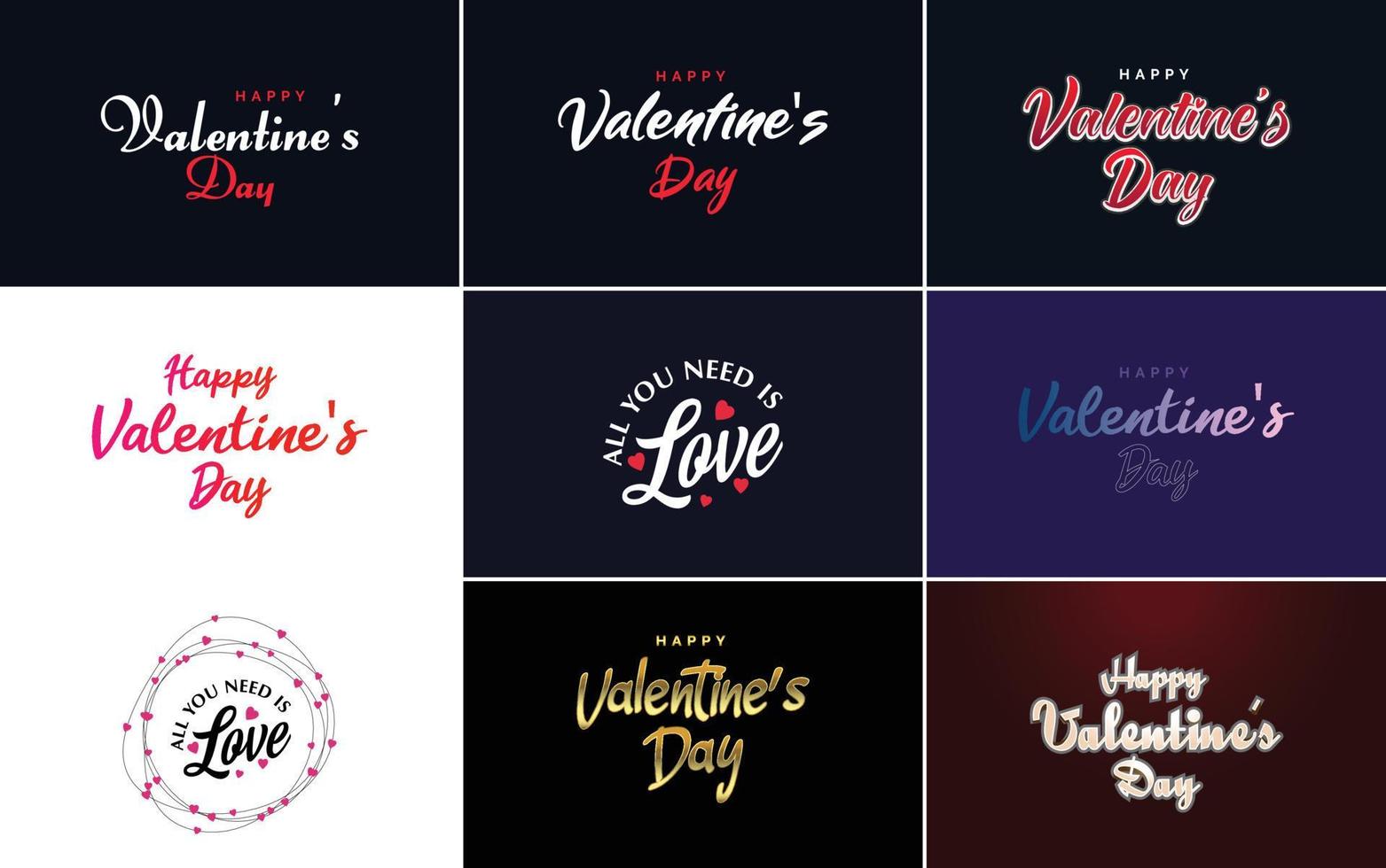 Love word art design with a heart-shaped background and a bokeh effect vector