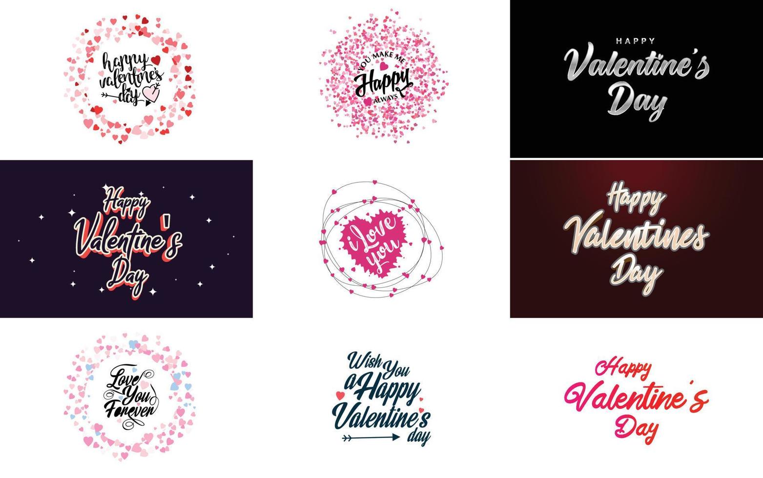 Love word hand-drawn lettering and calligraphy with a cute heart on a red. white. and pink background Valentine's Day template or background suitable for use in Love and Valentine's Day concepts vector