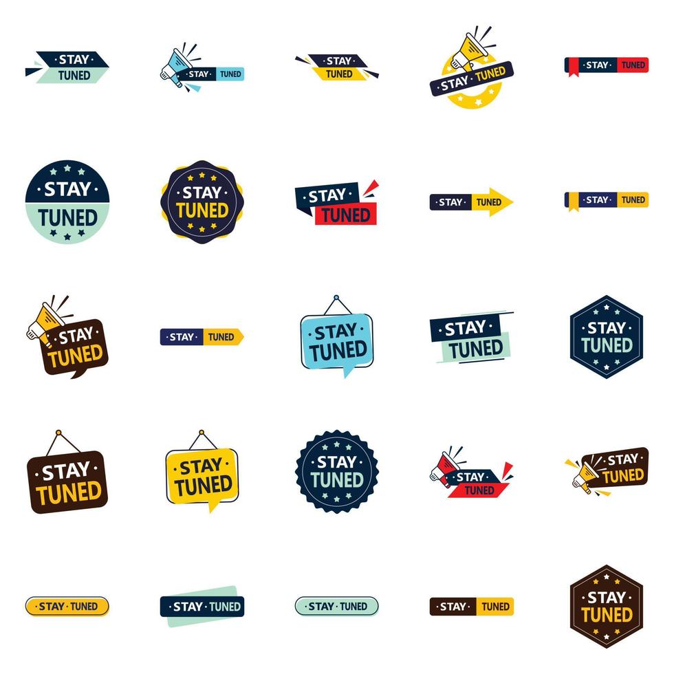 Stay Tuned 25 Professional Vector Designs for a polished brand image