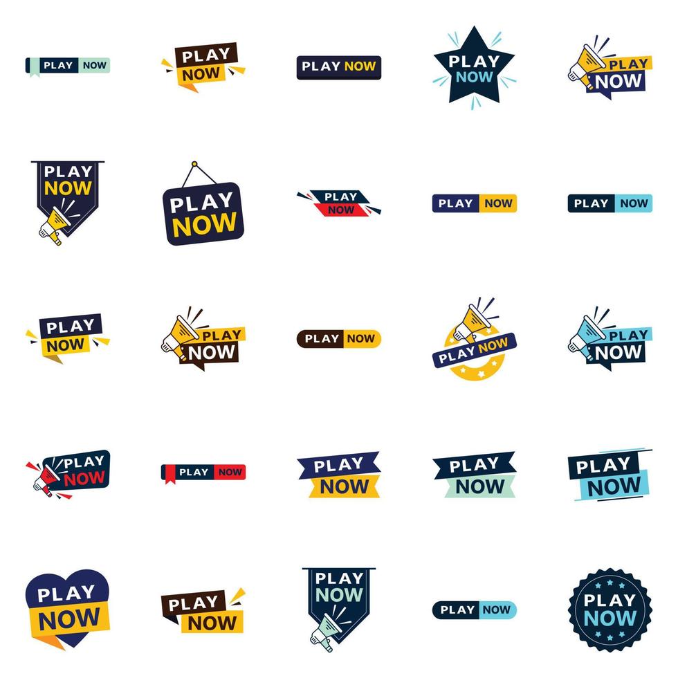Get the Best Value with Our Pack of 25 Play Now vector