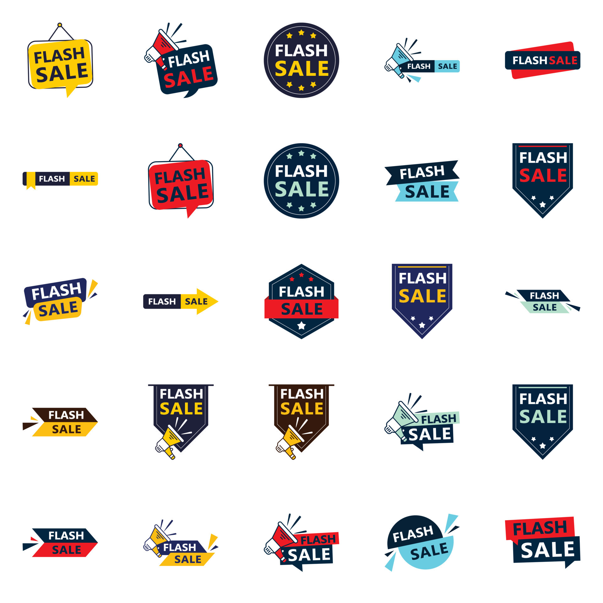 Flash Sale 25 High Impact Vector Pack for Your Next Sales and Branding