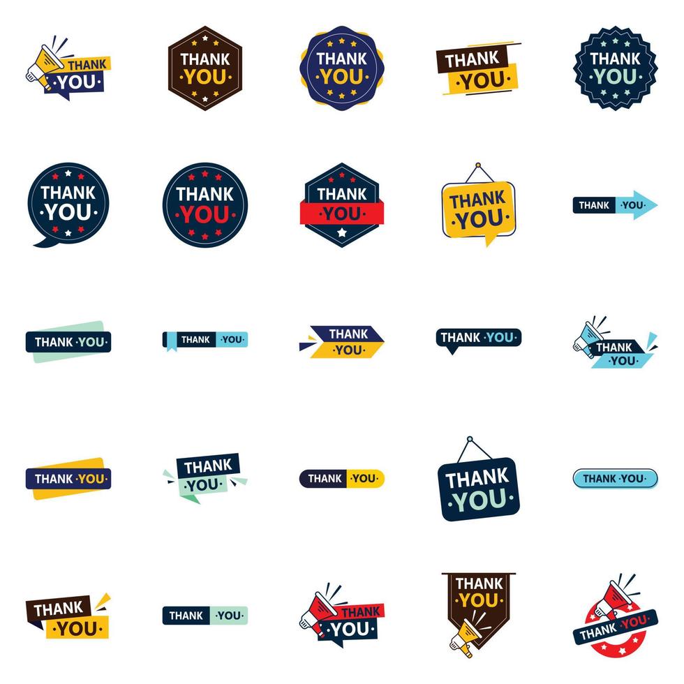 25 Unique Vector Icons to express your gratitude