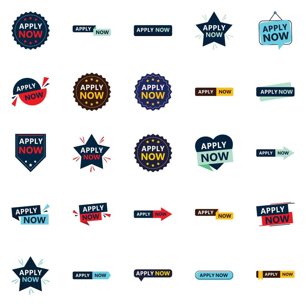 25 Impressive Apply Now Banners to Help You Stand Out vector