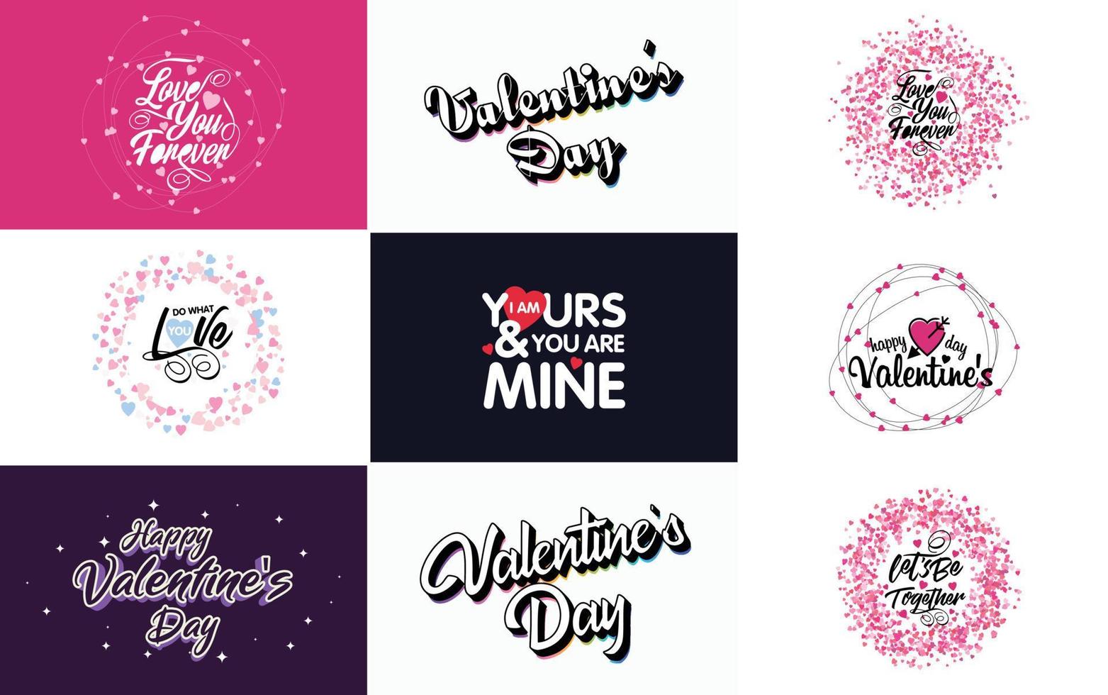 Love word art design with a heart-shaped gradient background vector