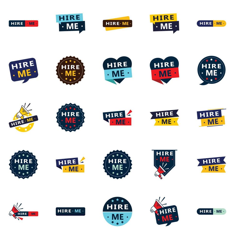 25 Eye-catching Hire Me Banners to Get Your Message Across vector
