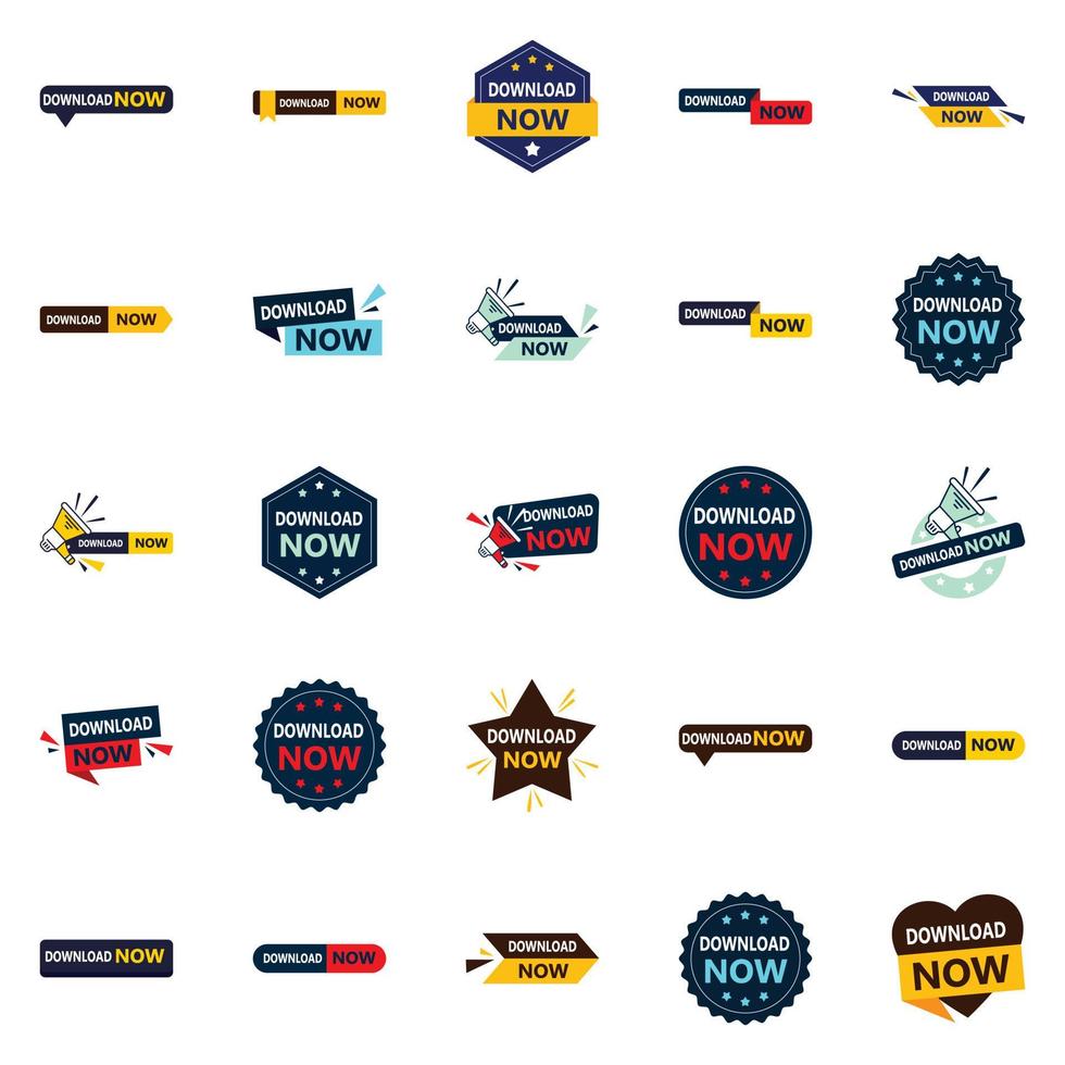 Download now collection 25 striking designs vector