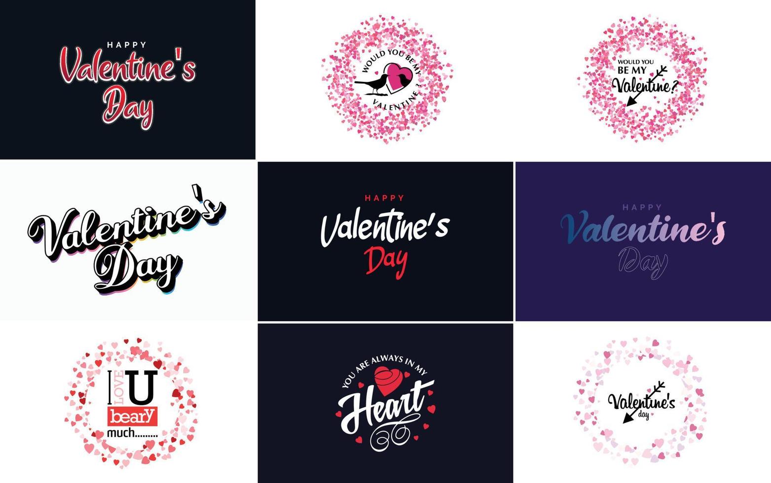 Love word art design with a heart-shaped background and a sparkling effect vector