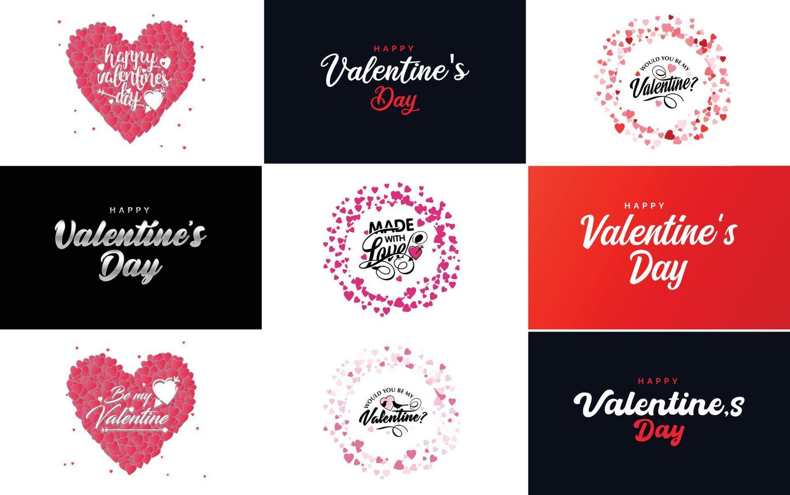 Love word art design with a heart-shaped background and a sparkling effect vector