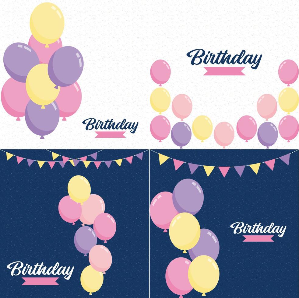 Happy Birthday written in a brush stroke font with a watercolor splatter background vector