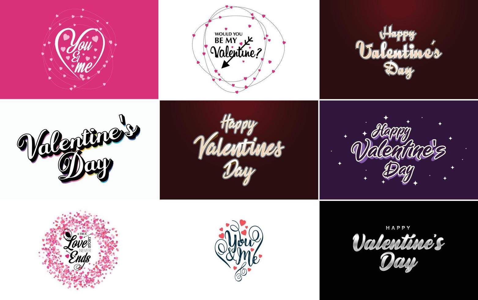 I Love You hand-drawn lettering with a heart design. suitable for use as a Valentine's Day greeting or in romantic designs vector