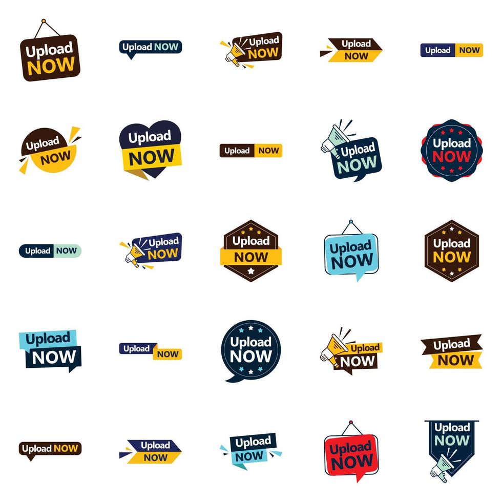 Upload Now 25 Versatile Vector Banners for all your Sales and Marketing needs