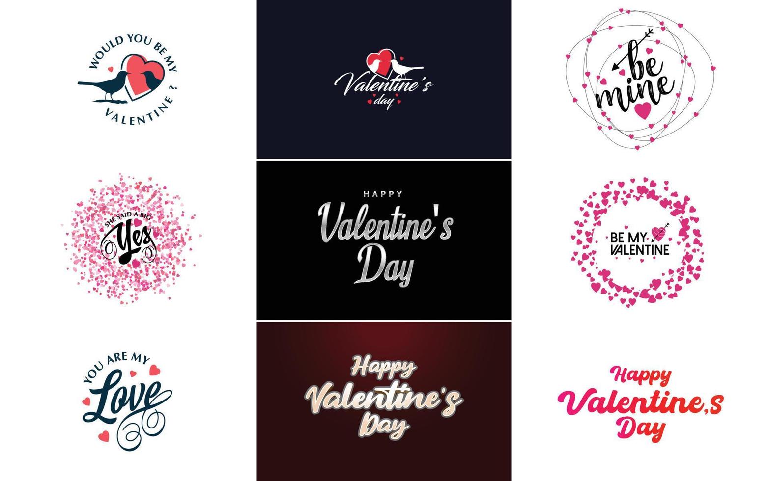 I Love You hand-drawn lettering with a heart design. suitable for use as a Valentine's Day greeting or in romantic designs vector