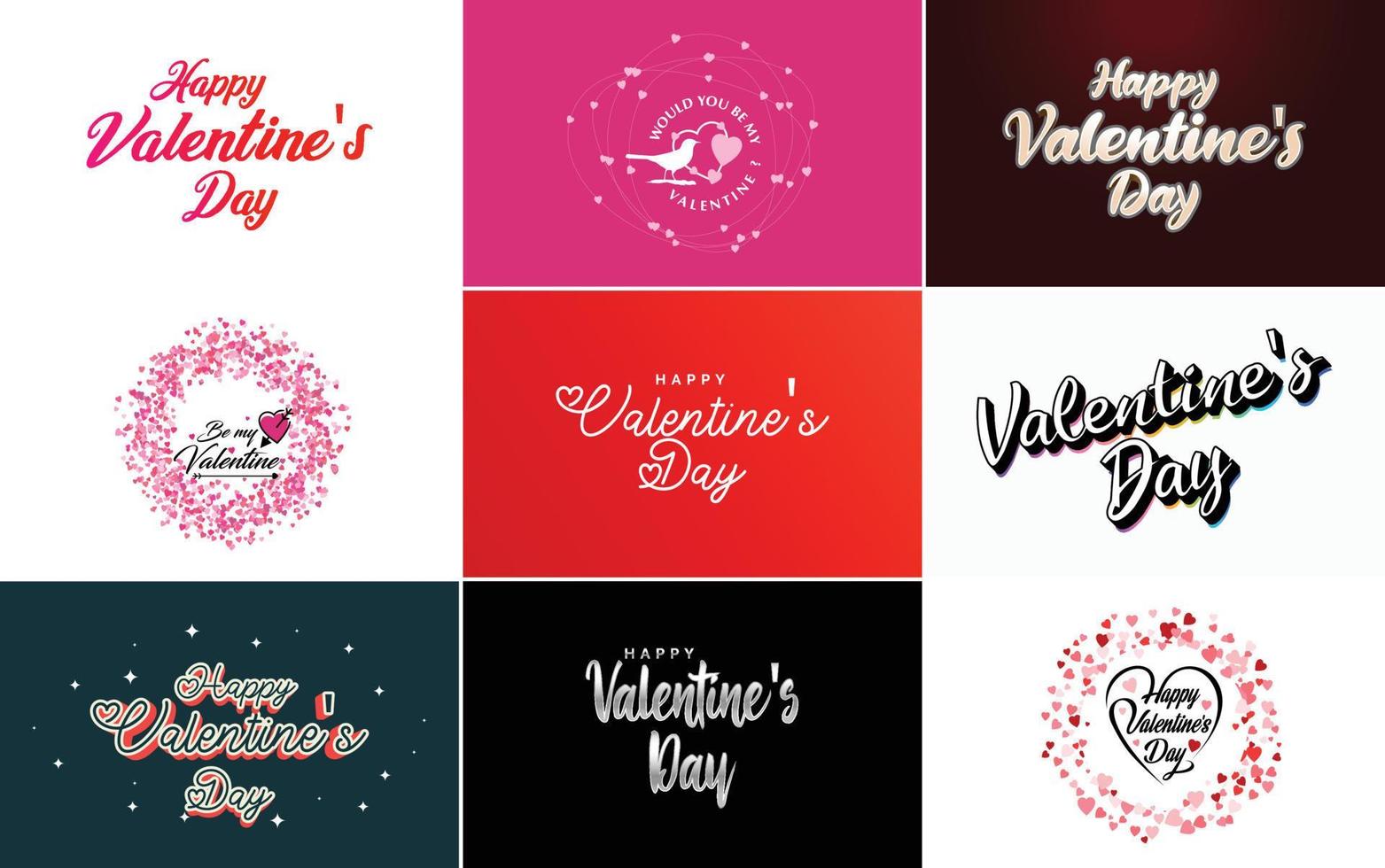 Love word art design with a heart-shaped background and a bokeh effect vector