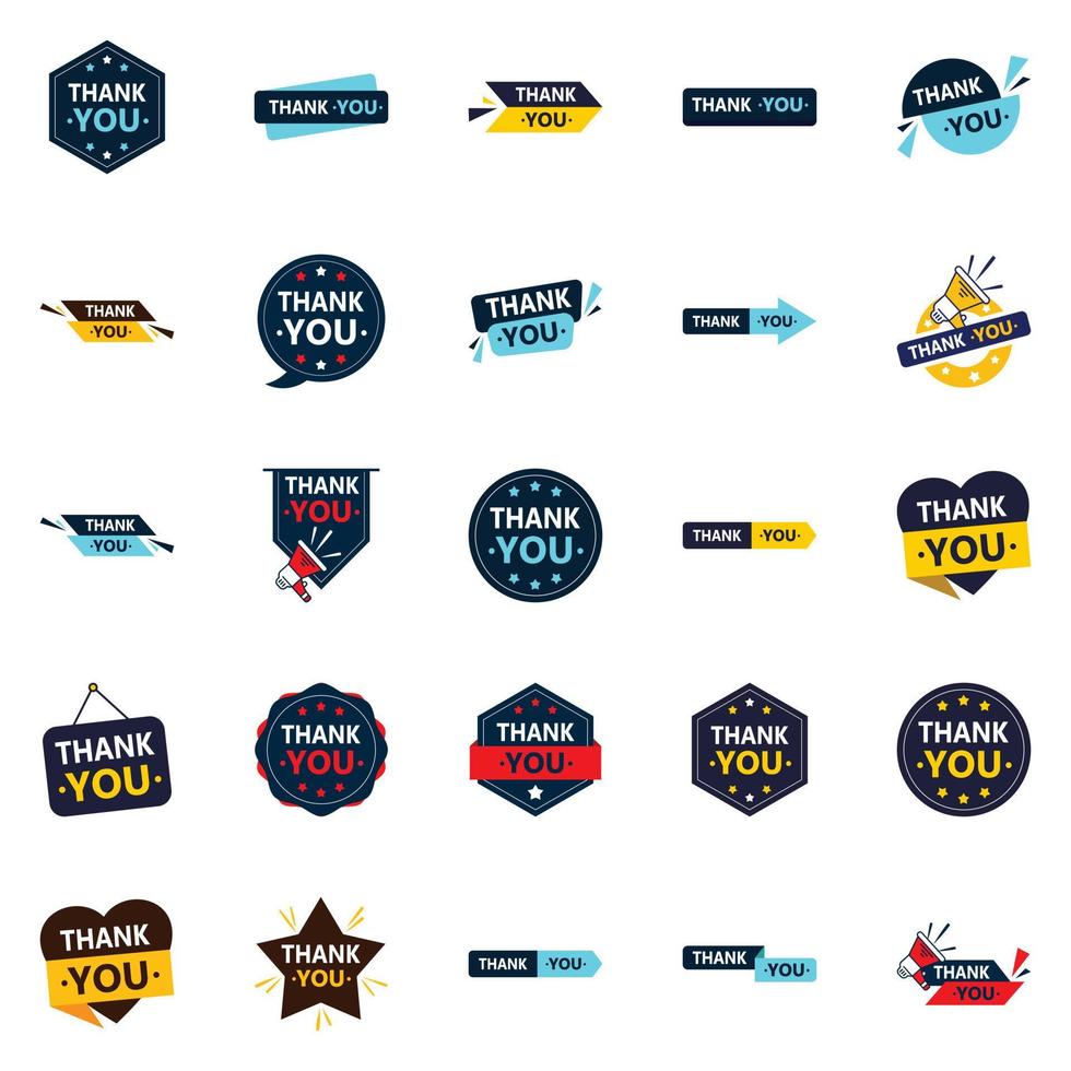 25 Unique Vector Icons to express your gratitude