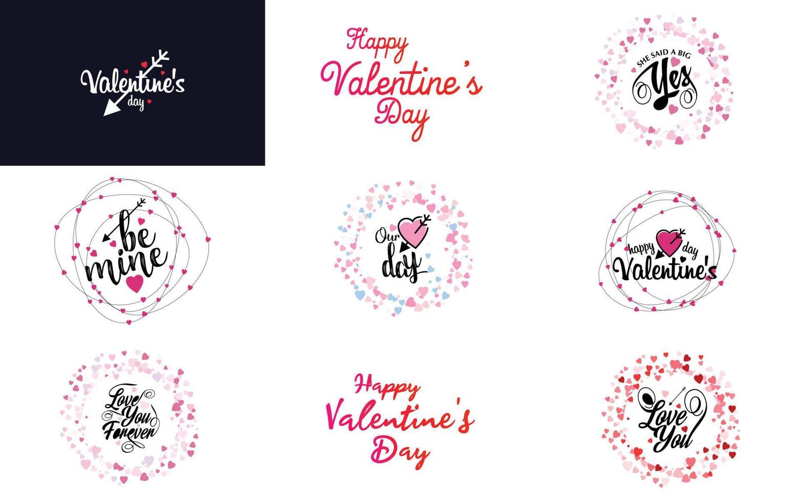 I Love You hand-drawn lettering with a heart design. suitable for use as a Valentine's Day greeting or in romantic designs vector