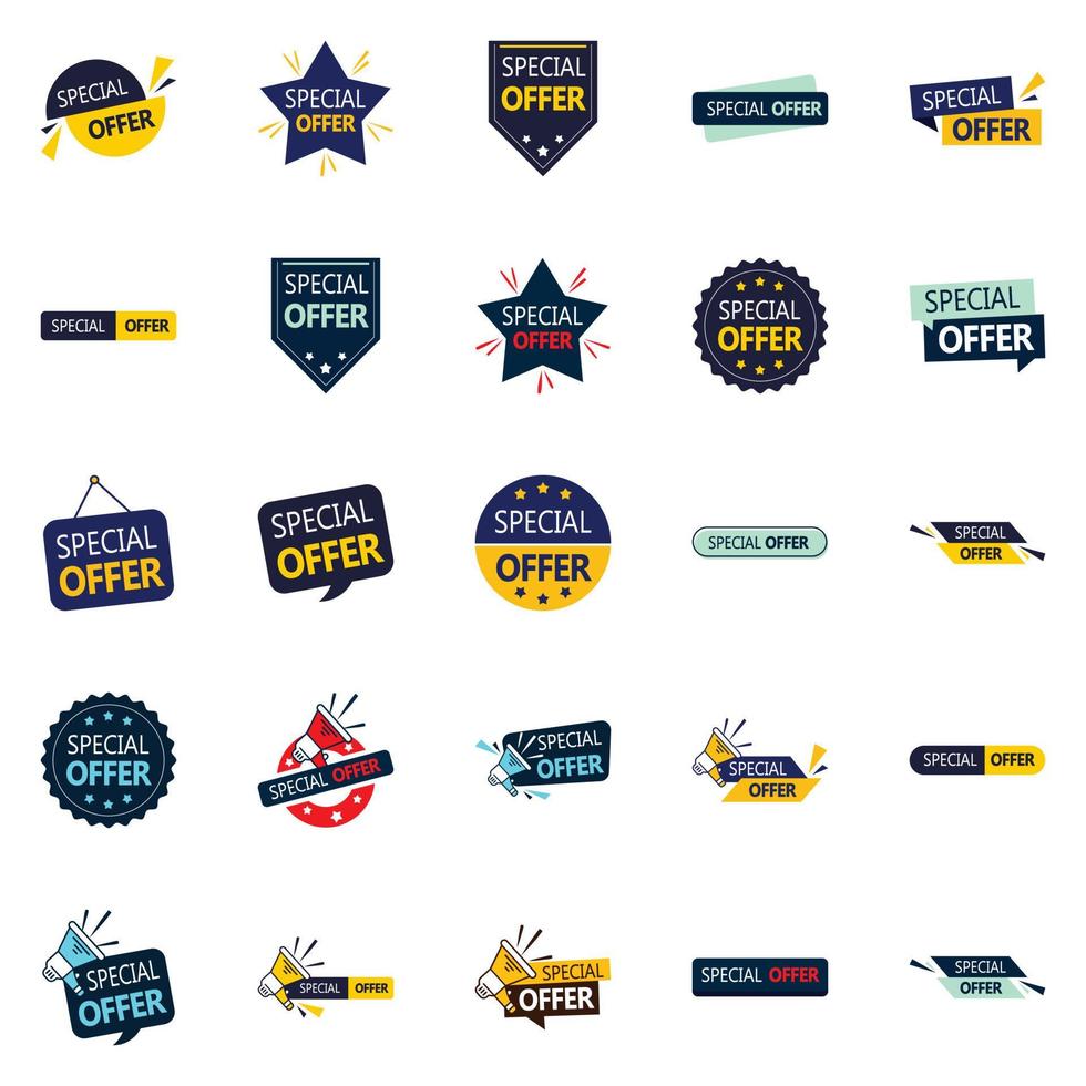 25 Customizable Vector Designs in the Special Offer Pack  Perfect for Advertising