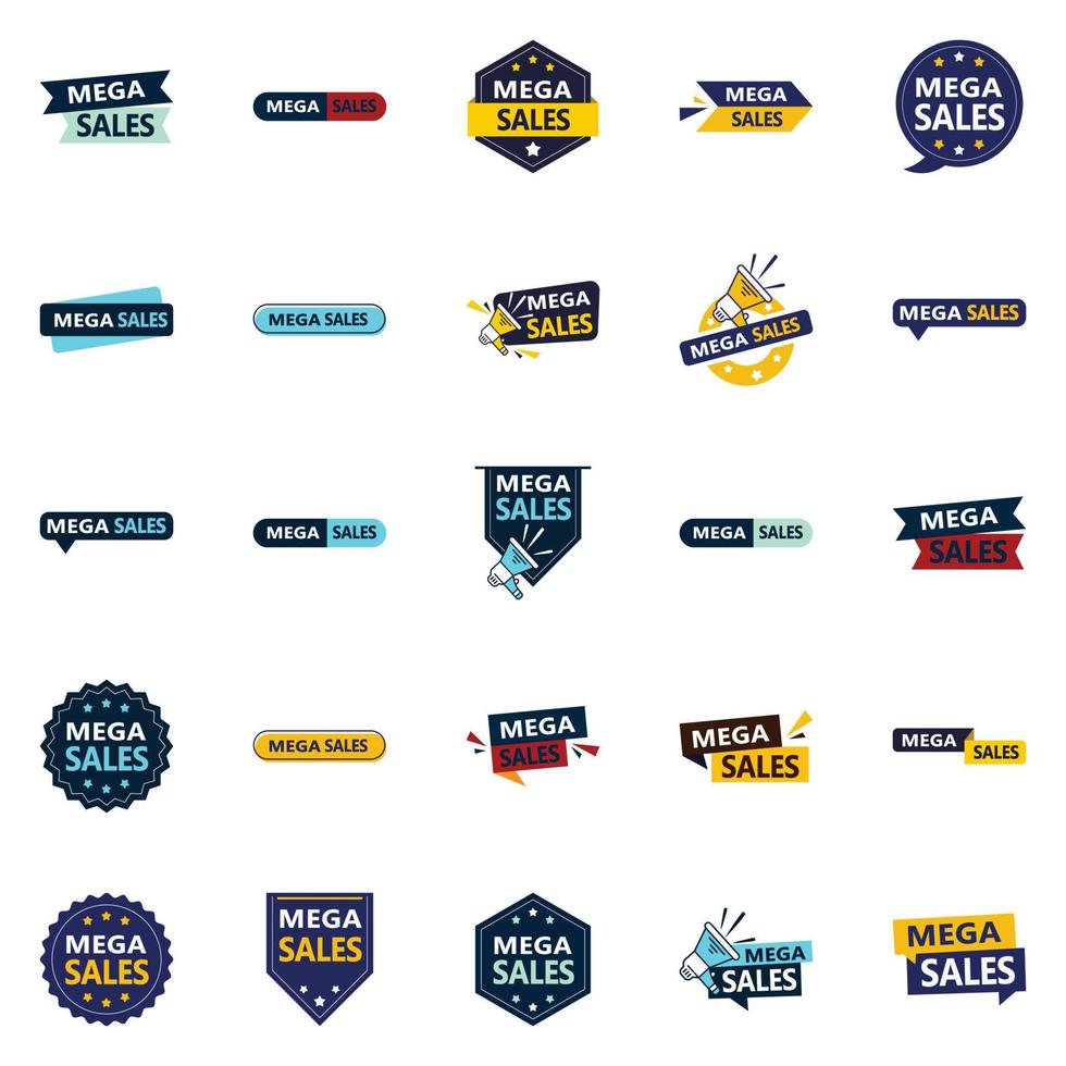 Mega Sale 25 High Impact Vector Banners to Take Your Sales to the Next Level