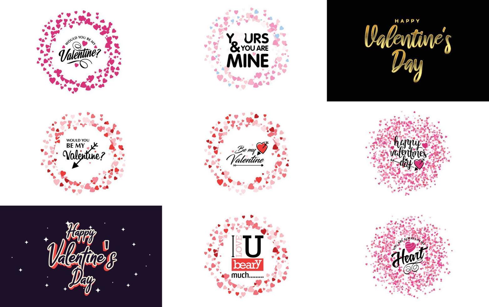 Valentine's hand-drawn lettering with a heart design. suitable for use in Valentine's Day designs or as a romantic greeting vector