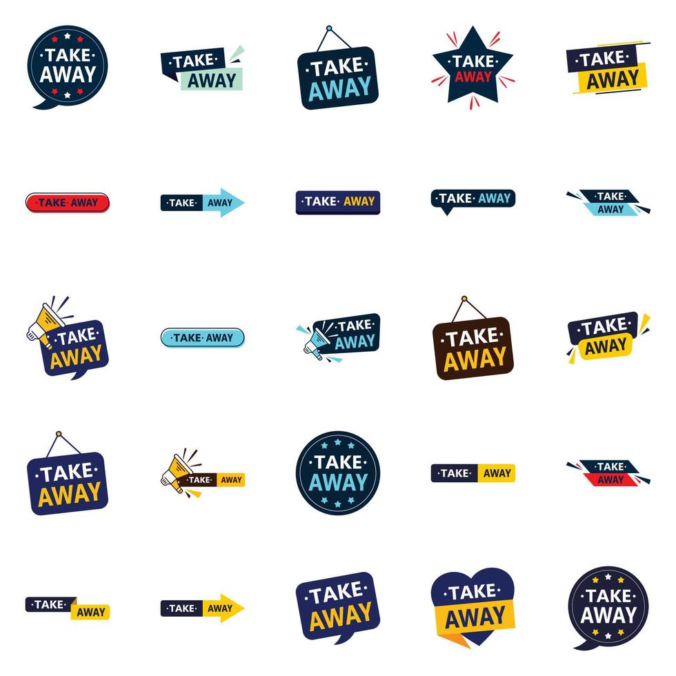 The Take Away Vector Collection 25 Dynamic Designs for Your Next Food Campaign