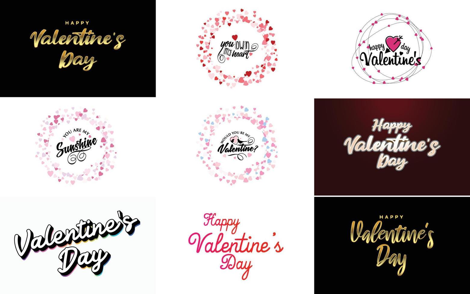 amor palabra letras dibujadas a mano y caligrafía con un lindo corazón en un rojo. blanco. y fondo rosa plantilla o fondo del día de san valentín adecuado para usar en conceptos de amor y día de san valentín vector