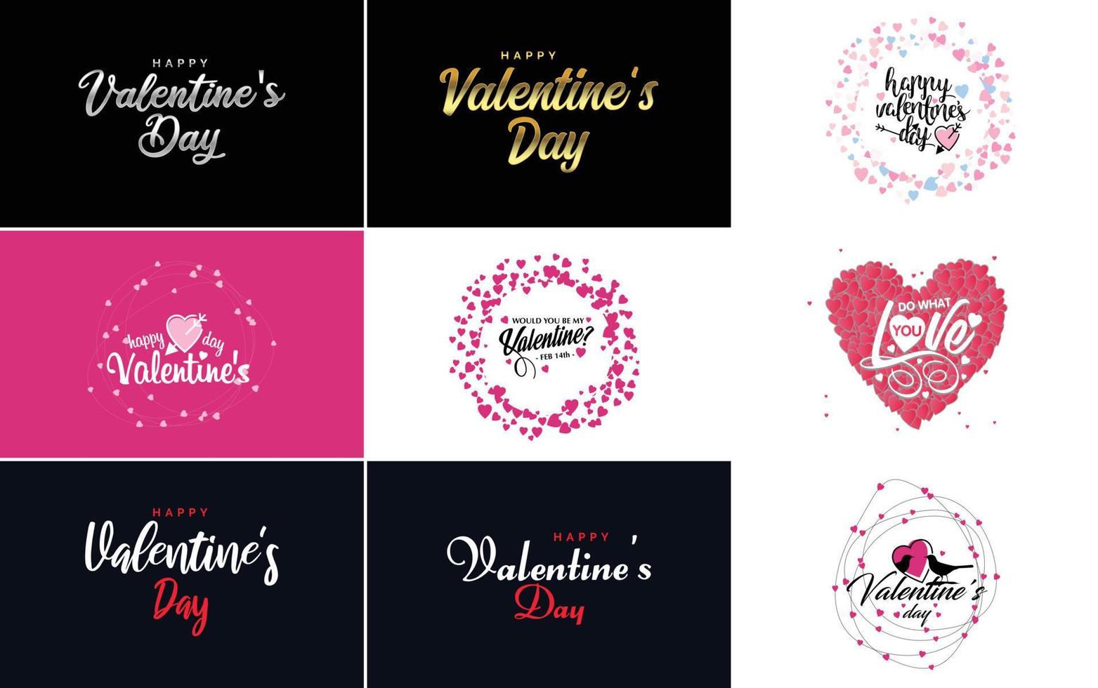 Valentine lettering with a heart design. Suitable for use in Valentine's Day cards and invitations vector