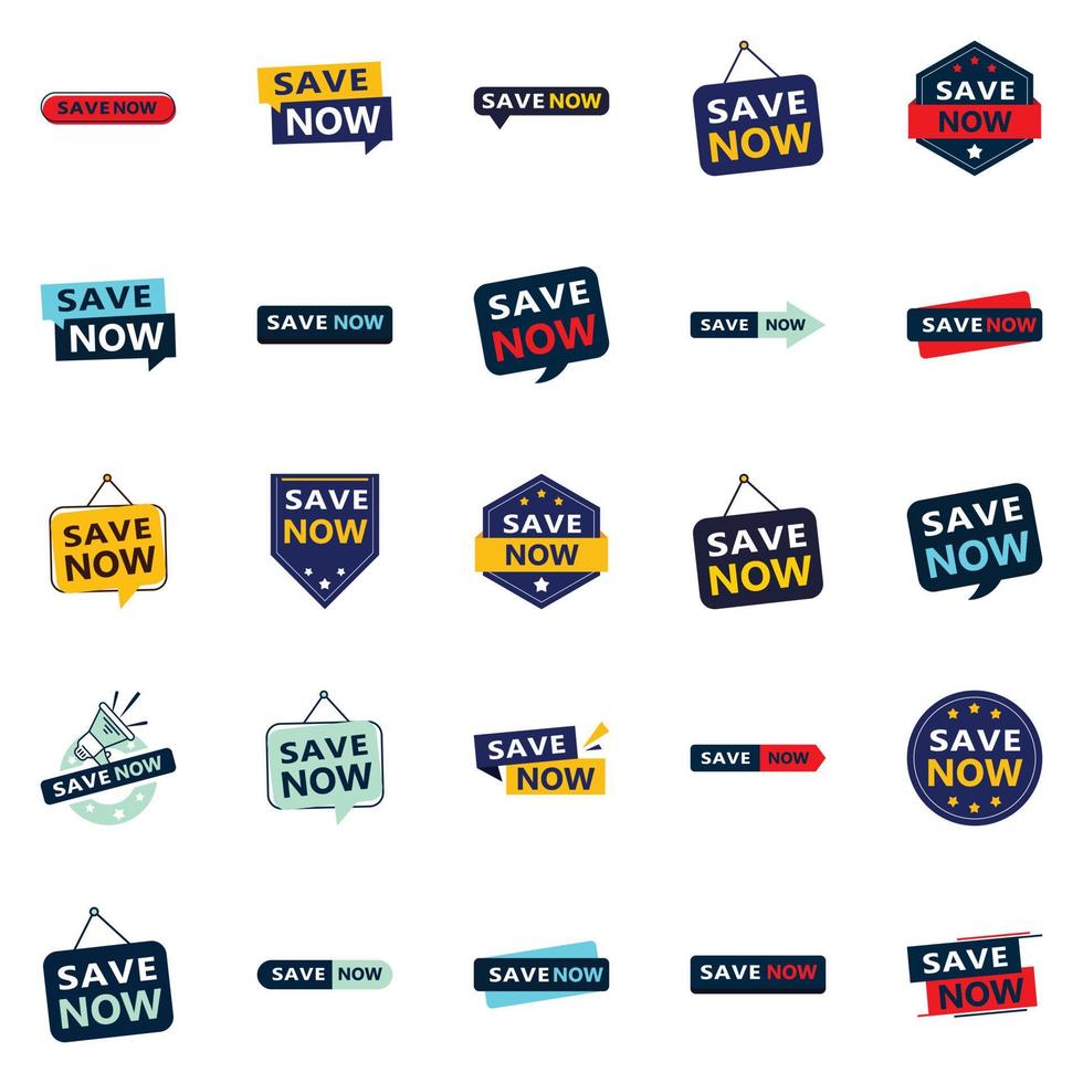 Don't miss out 25 Eye catching Typographic Banners for saving vector