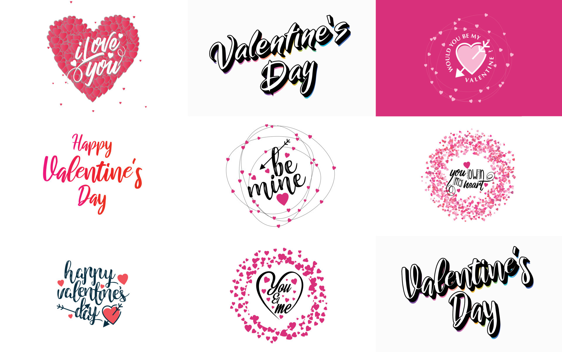 valentine-s-day-label-pack-18710668-vector-art-at-vecteezy