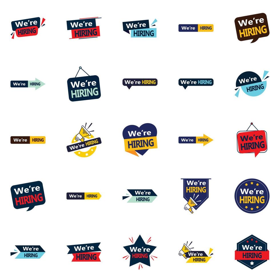 25 We're Hiring Vector Images for Recruitment Campaigns that Pop