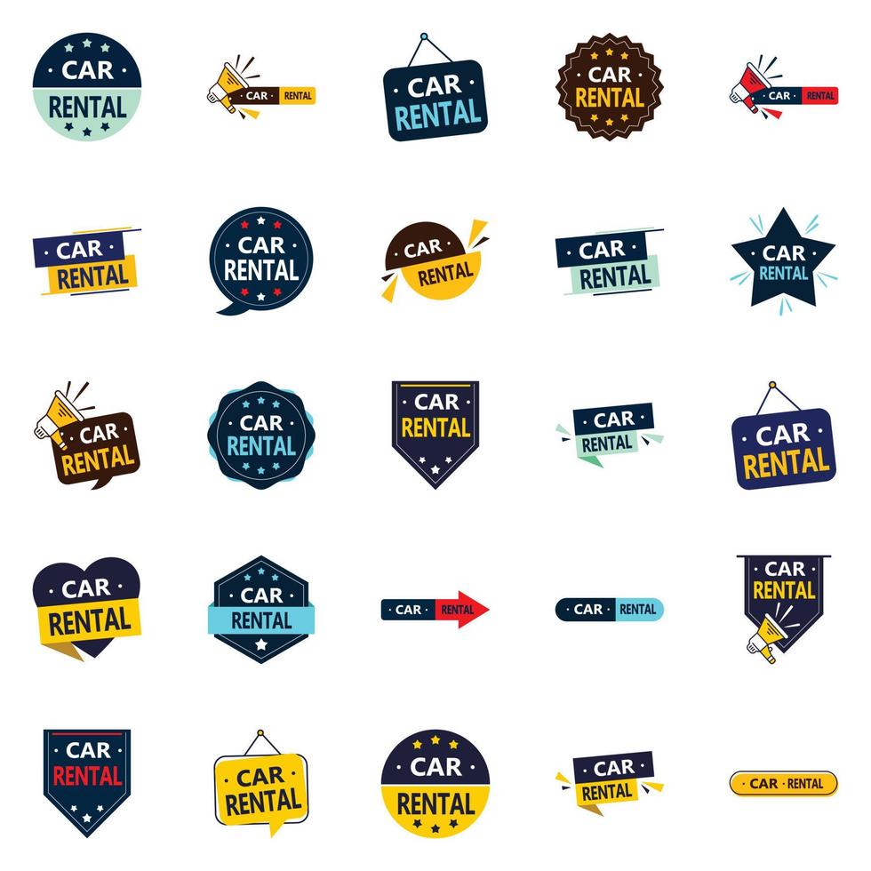 25 Unique vector designs for a fresh approach to your car rental marketing