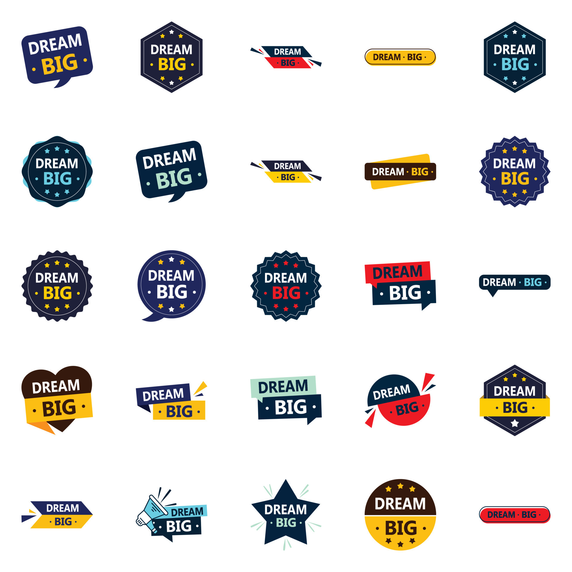 Dream Big 25 High quality Vector Designs for achieving greatness 25