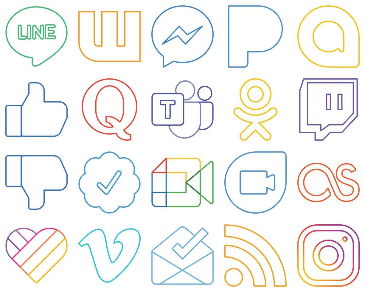 20 Stylish and high-resolution Black Outline Social Media Icons such as  discord. flickr. fb and google meet icons. Creative and professional  18712076 Vector Art at Vecteezy