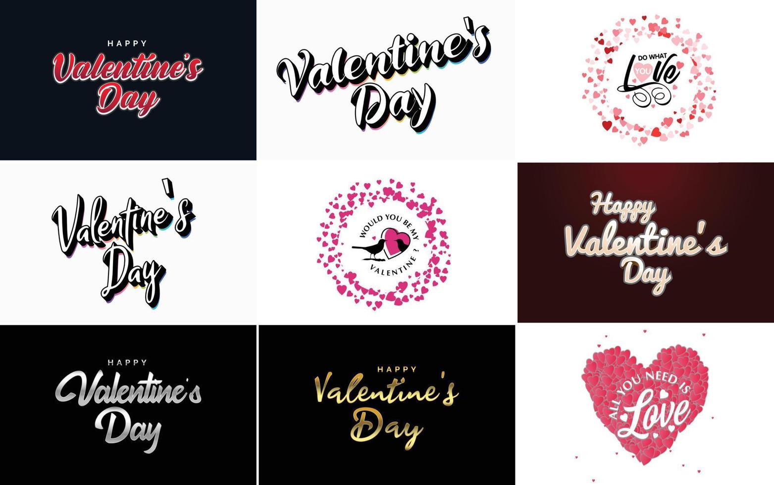 Love word art design with a heart-shaped gradient background 18711772