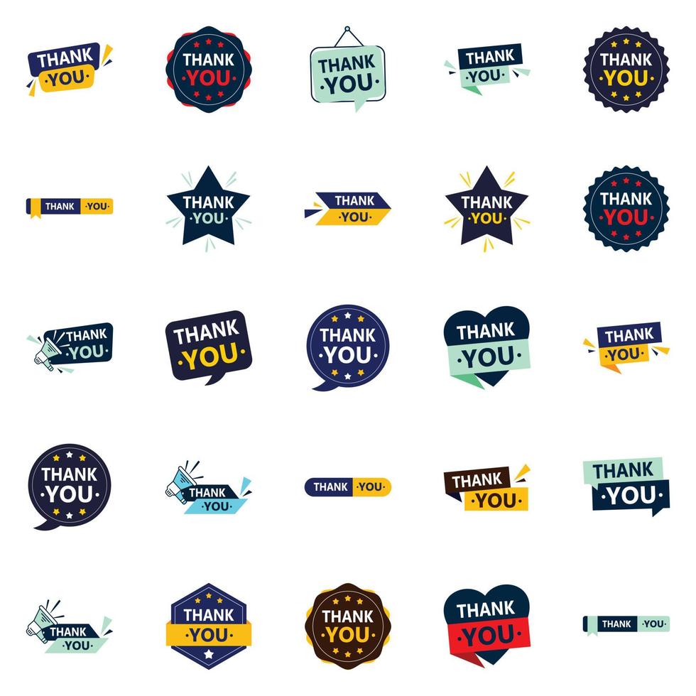 Thank You 25 Versatile Vector Designs for Expressing Thankfulness