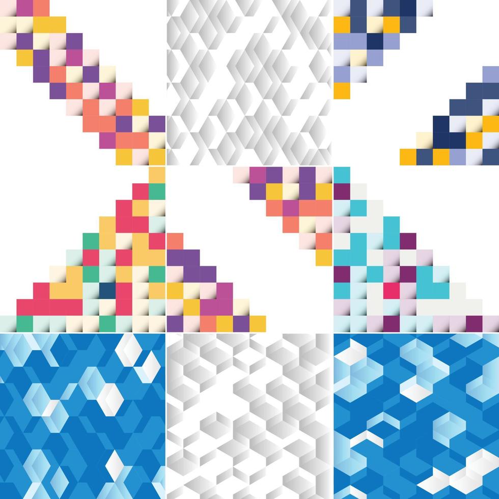 fondo vectorial con una ilustración de textura abstracta con cuadrados adecuados para usar como diseño de patrón para pancartas. carteles volantes tarjetas postales cubre y folletos vector