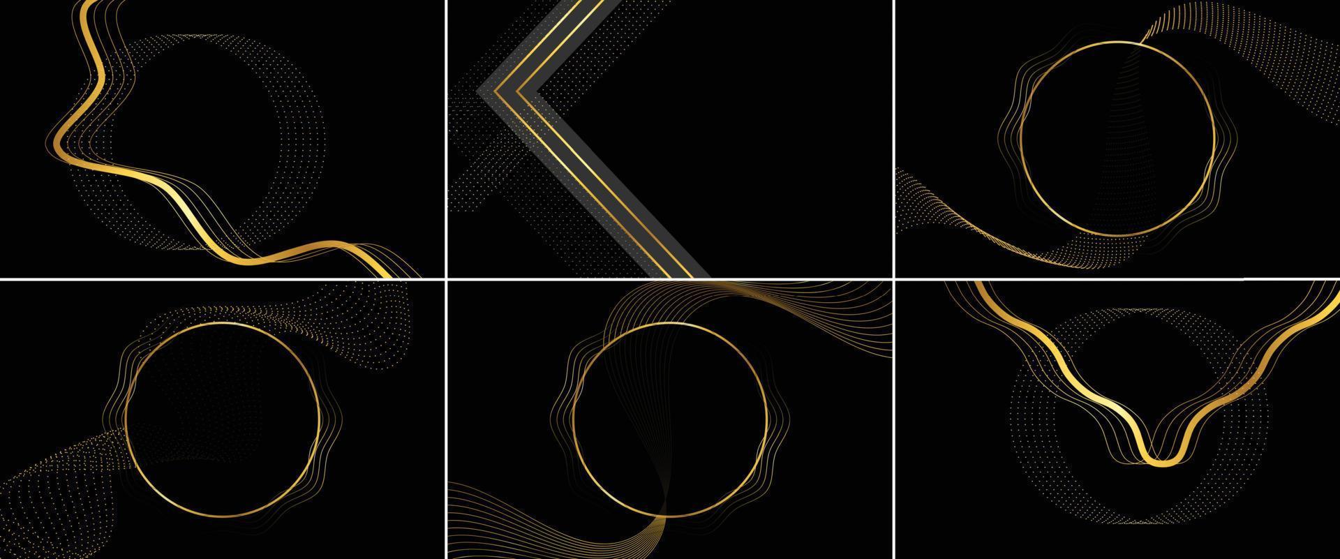 Luxurious. black marble texture with gold veining vector