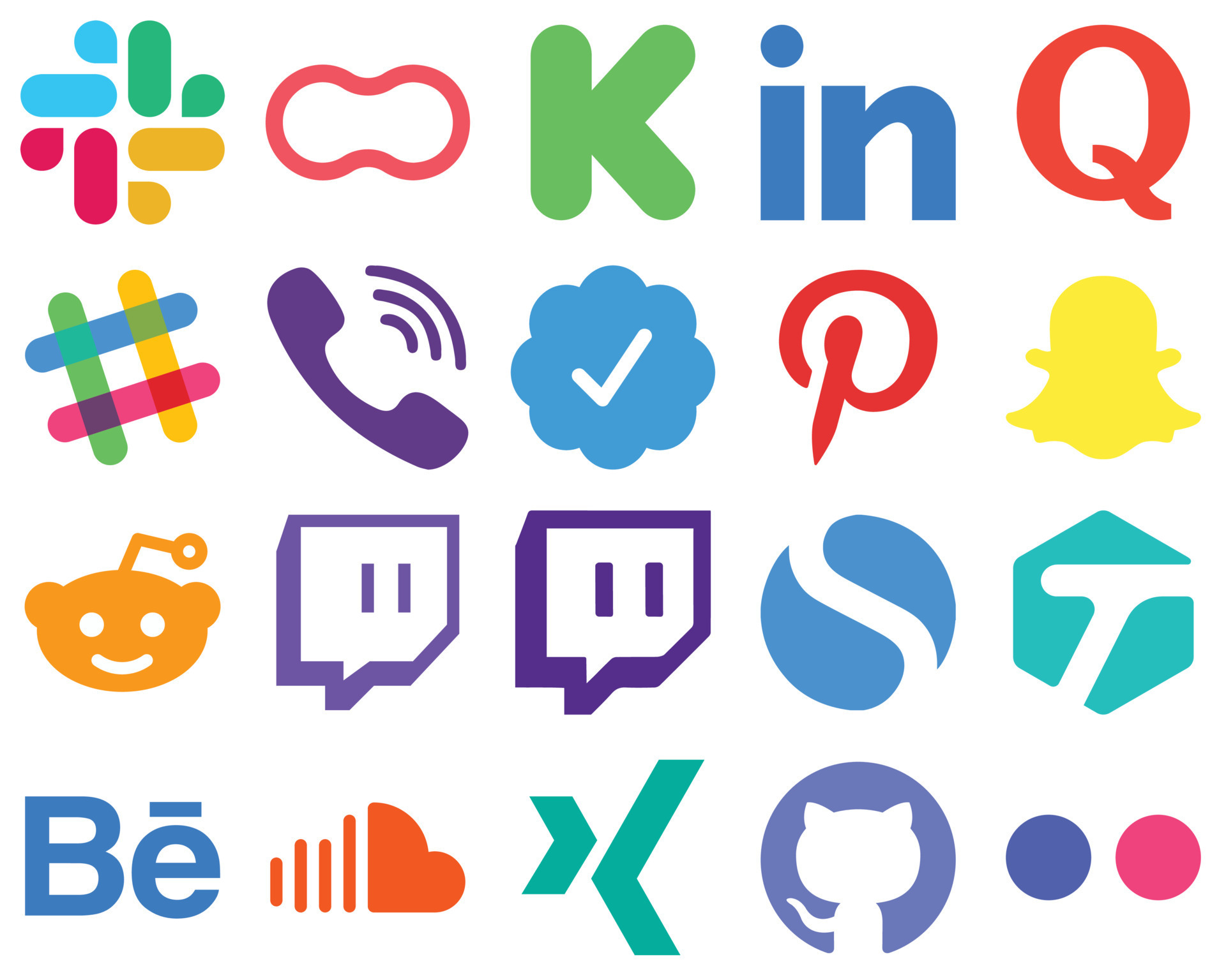 20 Flat Social Media Icons for a Modern Graphic Design reddit