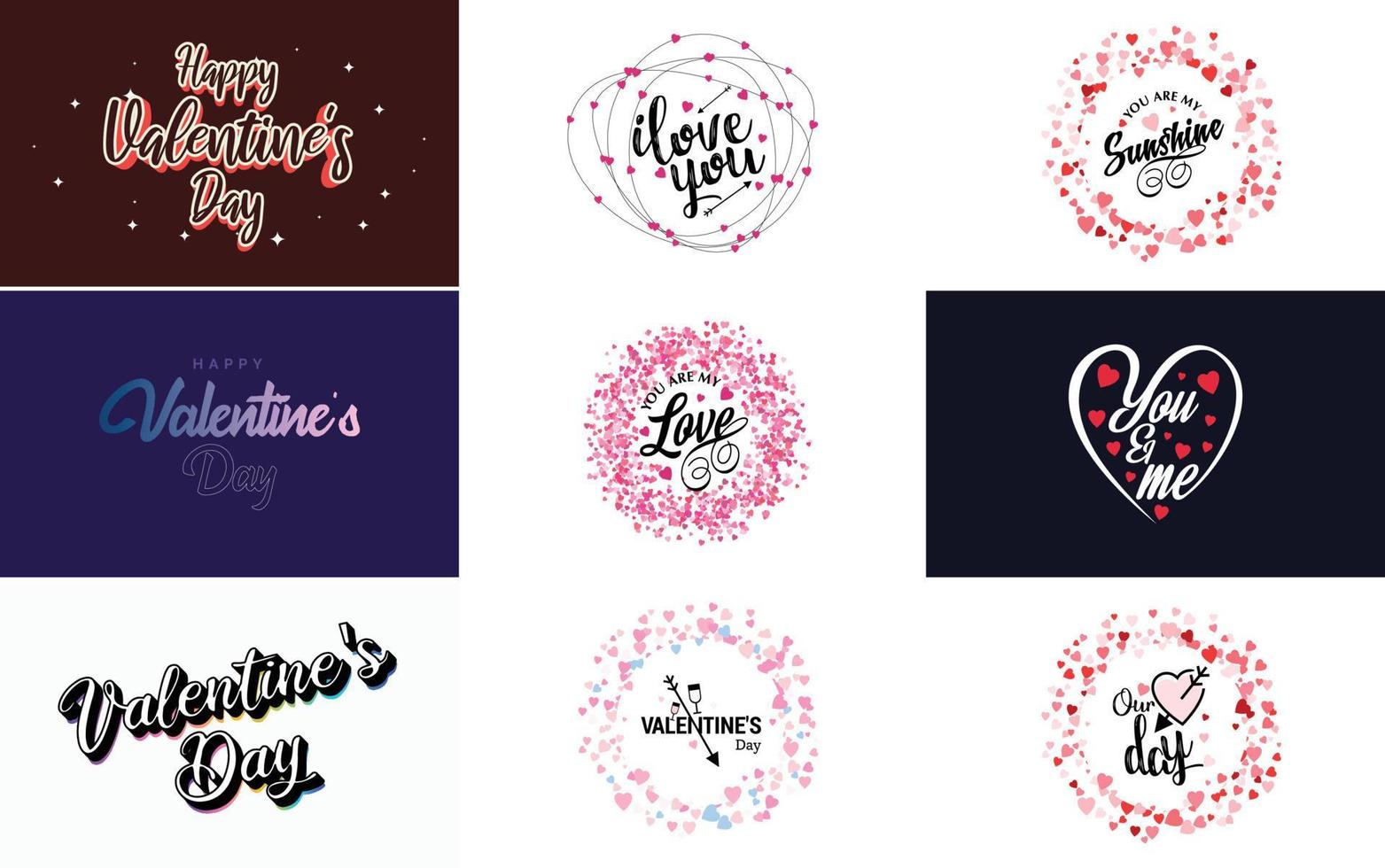 Happy Valentine's Day greeting background vector