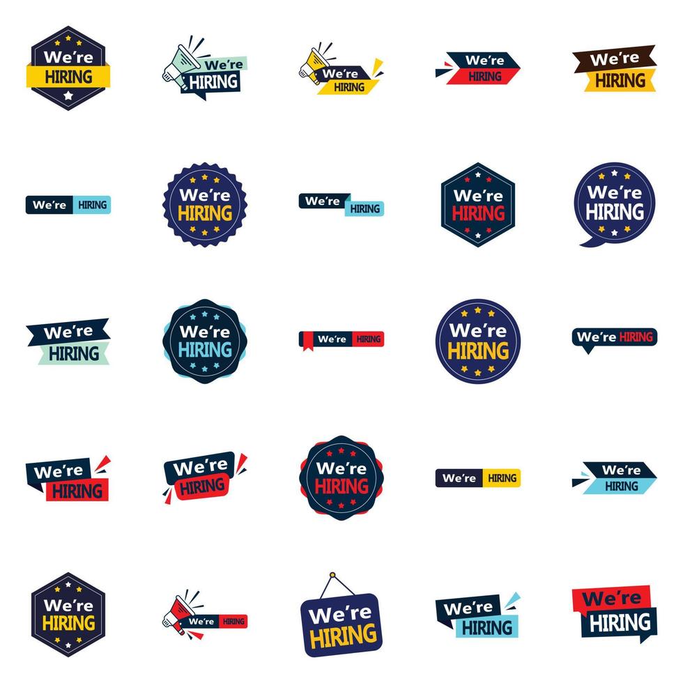 25 We're Hiring Vector Elements to Help You Find the Right Candidates